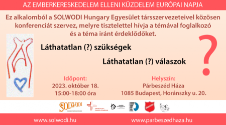 Az emberkereskedelem elleni küzdelem európai napja // konferencia // 2023. október 18. 15.00